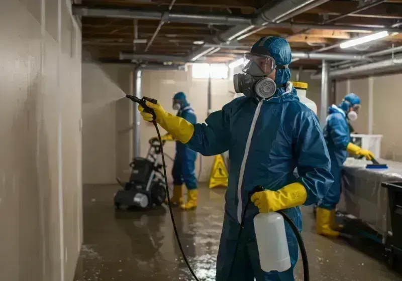 Basement Sanitization and Antimicrobial Treatment process in Norridge, IL